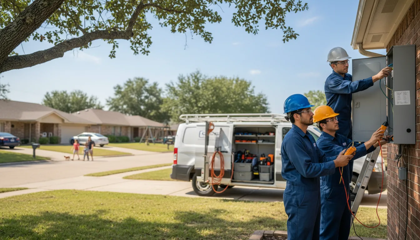 Certified electrician providing emergency electrical services in Sherrill, AR